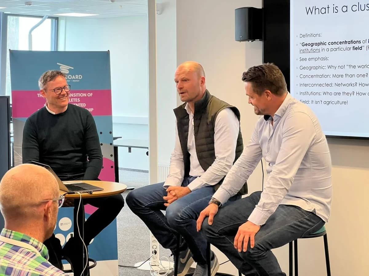 A panel conversation during Igloo's sports industry kickoff.